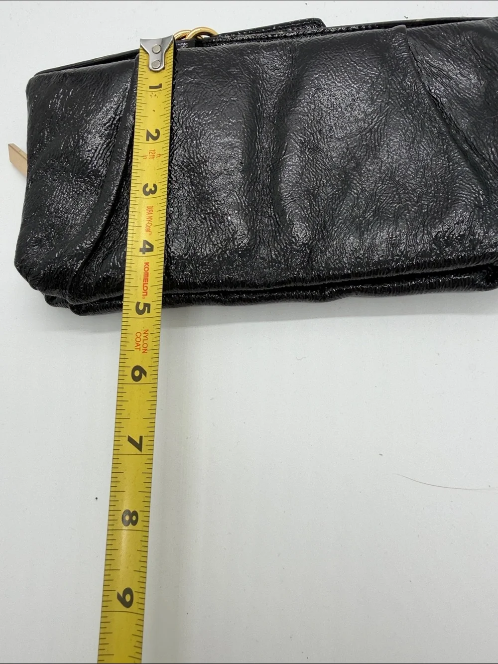 HOBO Black Leather‎ Clutch with Gold Hardware NWOT